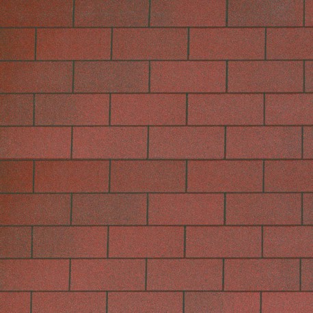 Shingles rectangulaire rouge foncé 3m²