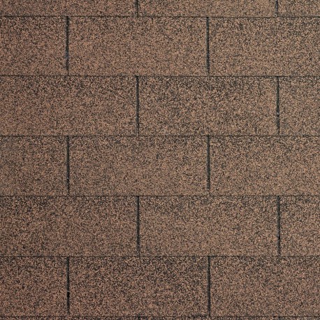 Shingles rectangulaires bruns - paquets de 3m²
