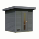 Sauna d’extérieur en bois gris terre Hytti 2 - 4 places - KARIBU