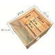 Sauna d’extérieur Angkor en bois brut 2 - 5 places 38mm KARIBU