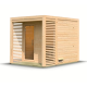 Sauna d’extérieur Angkor 2 - 5 places - poêle 9KW ctrl externe - KARIBU