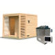 Sauna d’extérieur Angkor 2 - 5 places - poêle 9KW ctrl externe - KARIBU