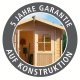 Sauna d’extérieur en bois brut Angkor 3 - 5 places - poêle 9KW ctrl Easy Bio - KARIBU