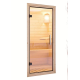 Sauna d’extérieur en bois brut Angkor 3 - 5 places - poêle 9KW ctrl Easy Bio - KARIBU