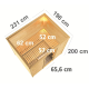 Sauna traditionnel Sonara 6 à 8 places 38mm KARIBU