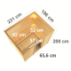 Sauna traditionnel Sonara 6 à 8 places 38mm KARIBU