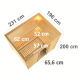 Sauna traditionnel Sonara 6 à 8 places 38mm KARIBU