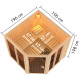 Sauna traditionnel d'angle 4 à 5 places - sans couronne - porte moderne - poêle avec ctrl externe - Airi - KARIBU