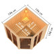 Sauna traditionnel d'angle 4 à 5 places - sans couronne - porte moderne - poêle Easy Bio ctrl externe - Airi - KARIBU