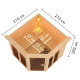 Sauna traditionnel d'angle 4 à 5 places - avec couronne - porte moderne - poêle avec ctrl intégré - Airi - KARIBU