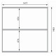 Sauna d'extérieur 2 à 4 places - parois 38mm - porte en verre - poêle Easy Bio ctrl externe - Quadro 1 - KARIBU