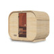 Sauna d'extérieur 4 à 6 places - parois 38mm - porte en verre - Quadro 1 Plus - KARIBU
