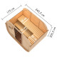 Sauna d'extérieur 4 à 6 places - parois 38mm - porte en verre - Quadro 1 Plus - KARIBU