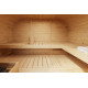 Sauna d'extérieur 4 à 6 places - parois 38mm - porte en verre - poêle Easy Bio ctrl externe - Quadro 1 Plus - KARIBU