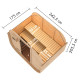 Sauna d'extérieur 4 à 6 places - parois 38mm - porte en verre - poêle Easy Bio ctrl externe - Quadro 1 Plus - KARIBU