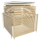 Sauna d'extérieur 6 à 8 places - parois 38mm - avec terrasse - poêle ctrl externe - Ares 3 - KARIBU