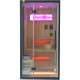 Sauna hybride BLAK 1 place Infrarouge 700W + poêle 3000W et panneau de contrôle Wifi SNÖ 