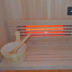 Sauna hybride BLAK 1 place Infrarouge 700W + poêle 3000W et panneau de contrôle Wifi SNÖ 