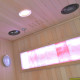 Sauna hybride BLAK 1 place Infrarouge 700W + poêle 3000W et panneau de contrôle Wifi SNÖ 