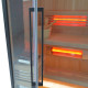 Sauna hybride BLAK 1 place Infrarouge 700W + poêle 3000W et panneau de contrôle Wifi SNÖ 