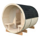 Sauna tonneau Anita - 2 à 4 places - bois massif 42mm - poêle inclus - Palmako