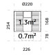 Sauna tonneau Anita - 2 à 4 places - bois massif 42mm - façade vitrée - poêle inclus - Palmako 
