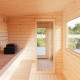 Sauna Sanna avec vestibule - 2 à 4 places - bois massif 44mm - poêle inclus - Palmako