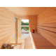 Sauna Sanna avec grand vestibule - 2 à 4 places - bois massif 44mm - poêle inclus - Palmako