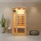 Sauna infrarouge panneaux carbone 1500W 1 place - SNÖ