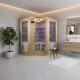 Sauna d’angle infrarouge panneaux carbone 2200W 3-4 places - SNÖ