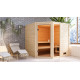 Sauna traditionnel d’angle Tabea Woodfeeling - 2 à 3 places 38mm KARIBU