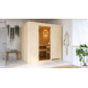 Sauna traditionnel TROMSO Woodfeeling 5 à 6 places 68mm KARIBU