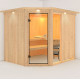 Sauna traditionnel d'angle FIONA 3 - 5 à 6 places 68mm KARIBU