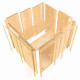 Sauna traditionnel d'angle SIIRIN 4 à 5 places 68mm KARIBU