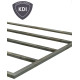 Sauna d’extérieur Angkor en bois brut 2 - 5 places 38mm KARIBU