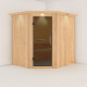 Sauna traditionnel d'angle SIIRIN 4 à 5 places 68mm KARIBU