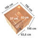Sauna traditionnel modulable RODIN 5 à 6 places 68mm KARIBU