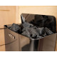 Poêle pour sauna THE WALL BLACK 4500W monophasé avec commande intégrée HARVIA