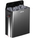Poêle pour sauna THE WALL BLACK 4500W monophasé avec commande intégrée HARVIA