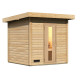 Sauna d’extérieur en bois brut Hytti 2 - 4 places - 38mm - KARIBU