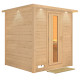 Sauna traditionnel MOJAVE 5 à 6 places 38mm avec couronne et porte à économie d'énergie KARIBU