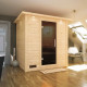 Sauna traditionnel MOJAVE 5 à 6 places 40mm avec couronne et porte moderne KARIBU