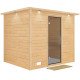 Sauna traditionnel Sonara 6 à 8 places 38mm avec couronne et porte moderne KARIBU