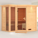 Sauna traditionnel d'intérieur en bois Amara 5 à 6 places 38mm KARIBU