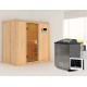 Sauna traditionnel VARIADO avec poêle Easy Bio 9000W sans couronne - KARIBU