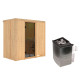 Sauna traditionnel VARIADO avec poêle 9000W ctrl intégré sans couronne - KARIBU