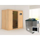 Sauna traditionnel VARIADO avec poêle 9000W ctrl externe sans couronne - KARIBU