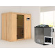 Sauna traditionnel VARIADO avec poêle Easy Bio 9000W sans couronne - KARIBU