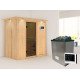 Sauna traditionnel VARIADO avec poêle 9000W ctrl externe et couronne - KARIBU
