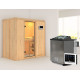 Sauna traditionnel VARIADO - poêle Easy Bio 9000W sans couronne - KARIBU